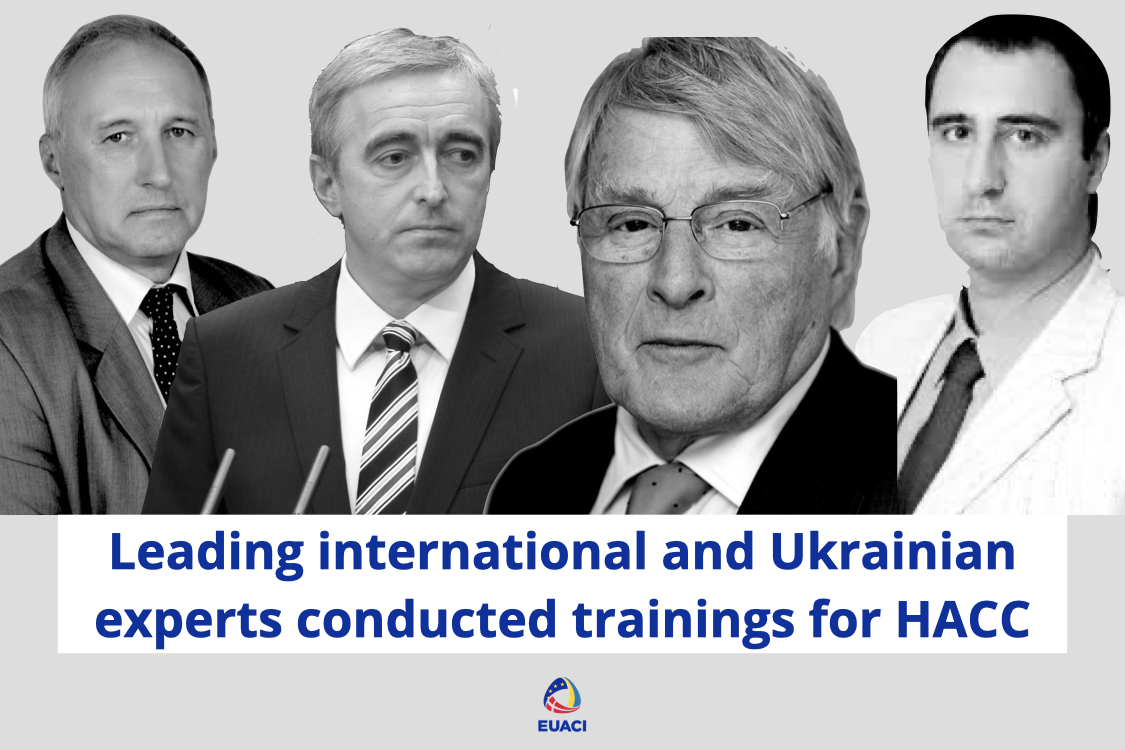 Leading international and Ukrainian experts conducted trainings for HACC with EUACI support