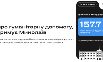 Прозорий Миколаїв. Як місто першим в Україні створило сайт моніторингу міжнародної допомоги